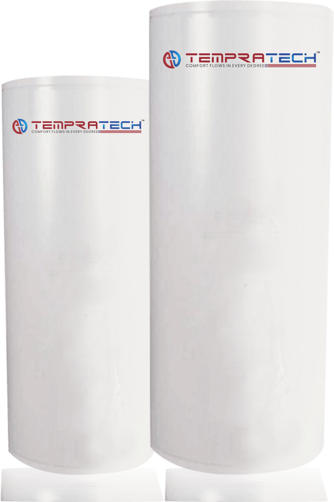 A pair of insulated buffer cylinders